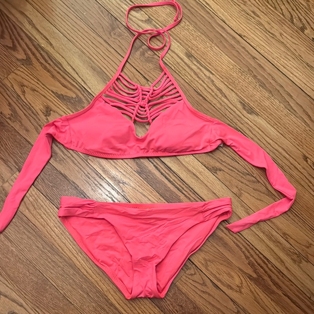 BECCA Orange Bikini Set